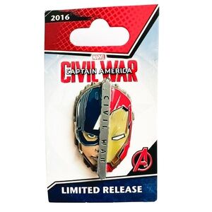 Disney Marvel Civil War Iron Man and Captain America Pin